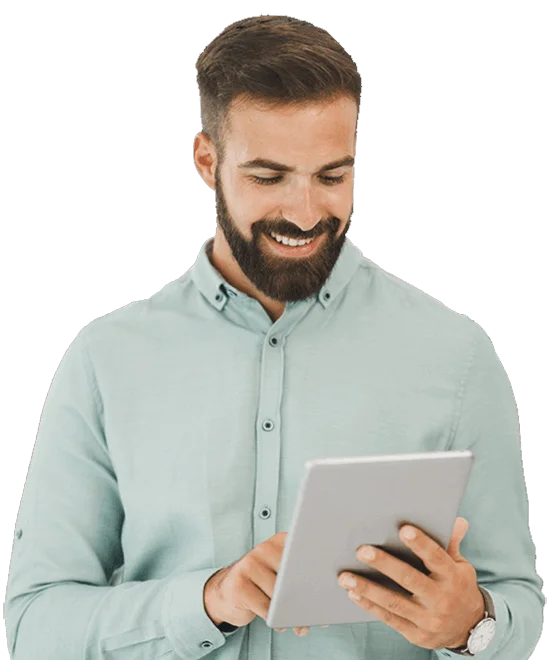 Man exploring seo services