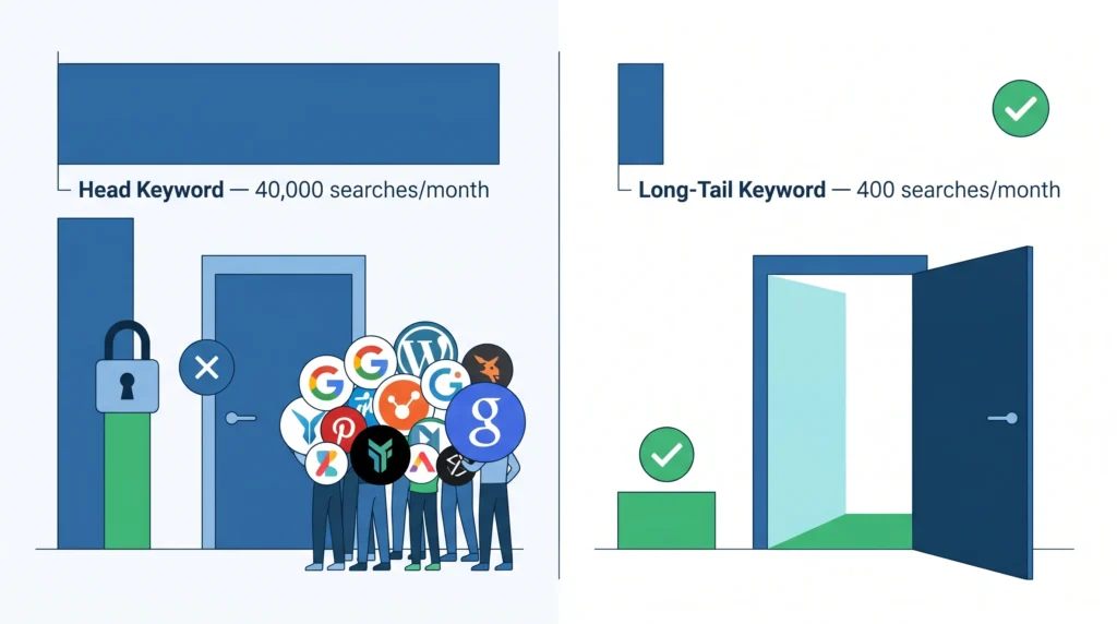 head-keywords-vs-long-tail-keyword-comparison