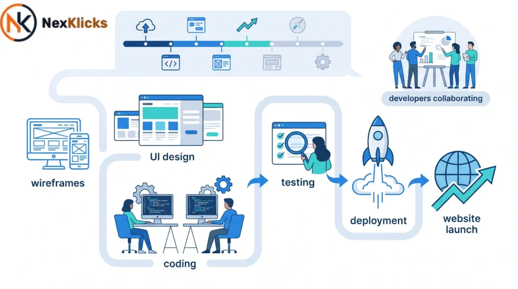 e-commerce website development by garage2global process from wireframe to launch