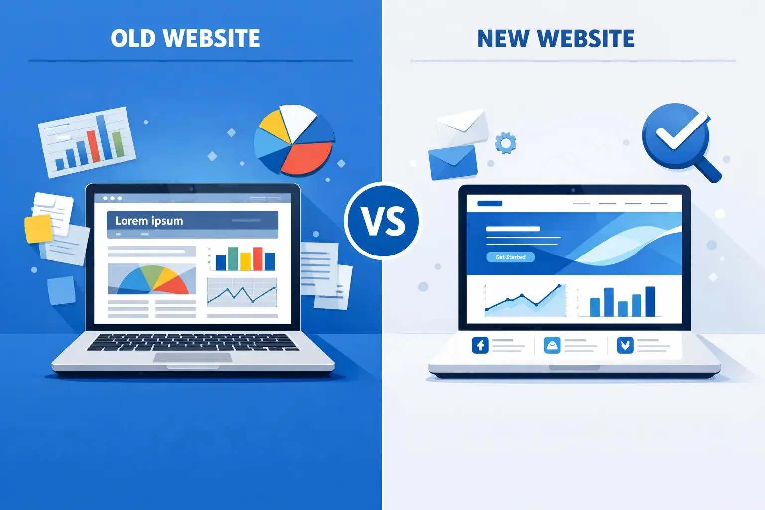 website redesign with Garage2Global before and after comparison